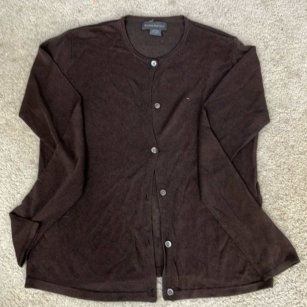 Brown cardigan